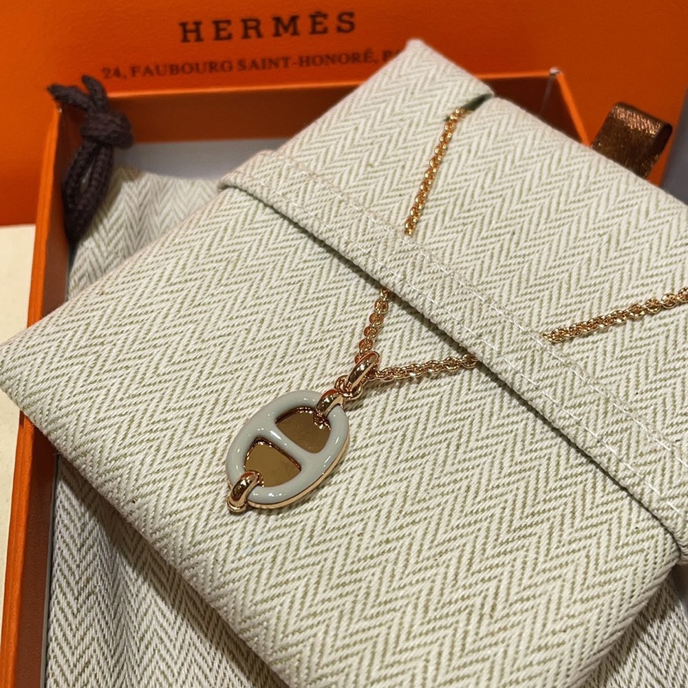 Hermes Mini Maillon necklace
